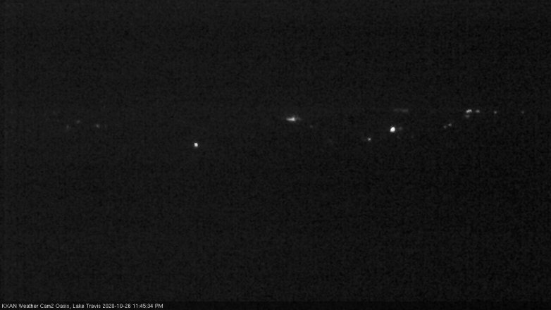 Lake Travis webcam, October 26, 2020 11:45 PM CT