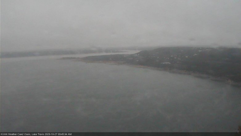Lake Travis webcam, October 27, 2020 9:45 AM CT