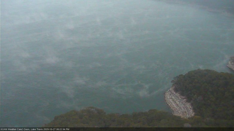 Lake Travis webcam, October 27, 2020 6:25 PM CT