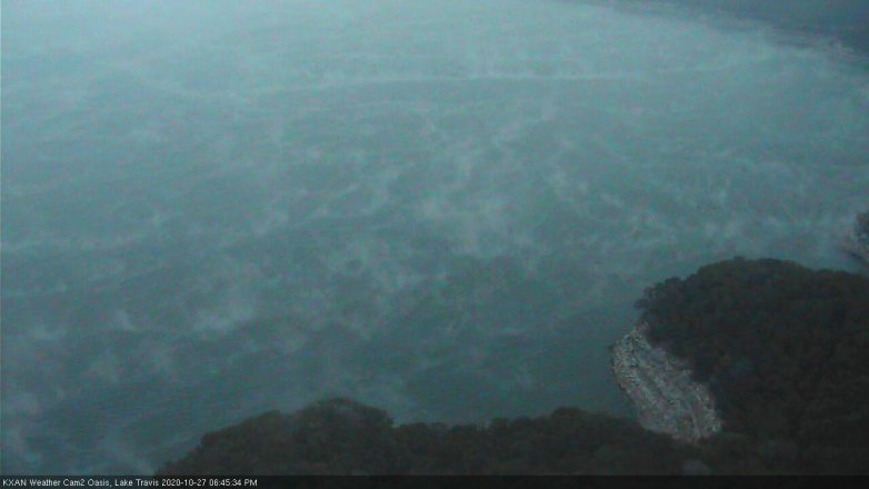 Lake Travis webcam, October 27, 2020 6:45 PM CT