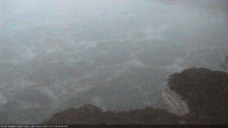 Lake Travis webcam, October 27, 2020 7:00 PM CT