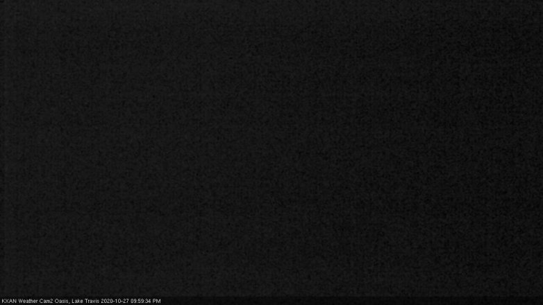 Lake Travis webcam, October 27, 2020 10:00 PM CT