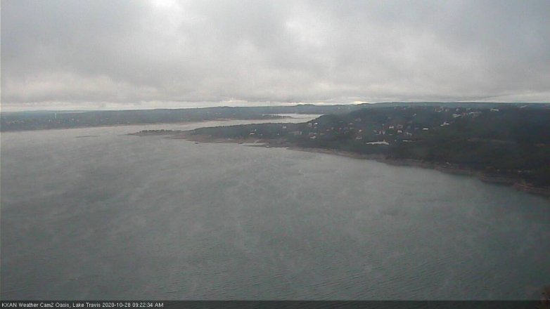 Lake Travis webcam, October 28, 2020 9:25 AM CT