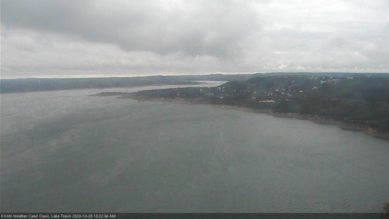 Lake Travis webcam, October 28, 2020 10:25 AM CT