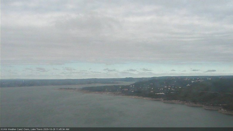 Lake Travis webcam, October 28, 2020 11:45 AM CT