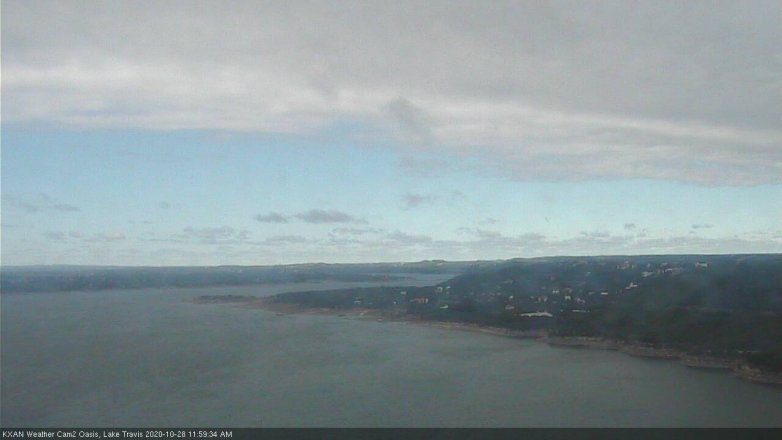 Lake Travis webcam, October 28, 2020 12:00 PM CT
