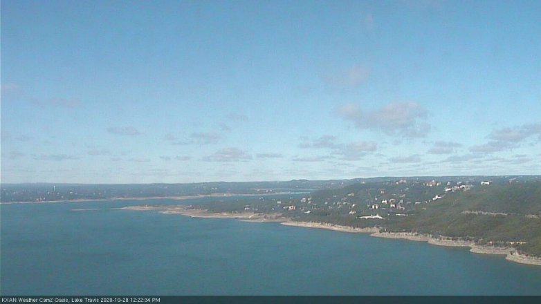 Lake Travis webcam, October 28, 2020 12:25 PM CT