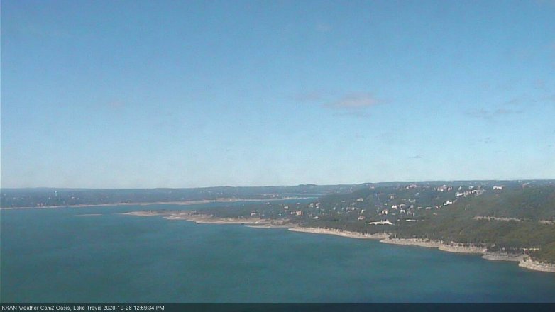 Lake Travis webcam, October 28, 2020 1:00 PM CT