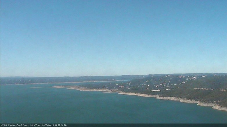 Lake Travis webcam, October 28, 2020 2:00 PM CT