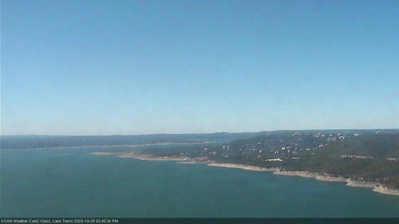 Lake Travis webcam, October 28, 2020 2:45 PM CT