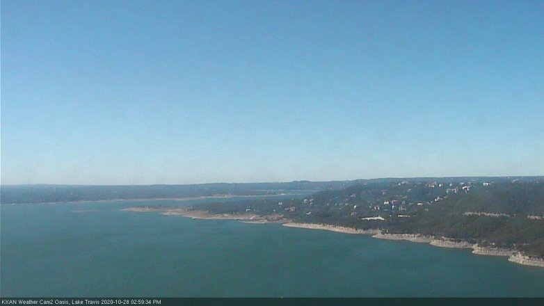 Lake Travis webcam, October 28, 2020 3:00 PM CT
