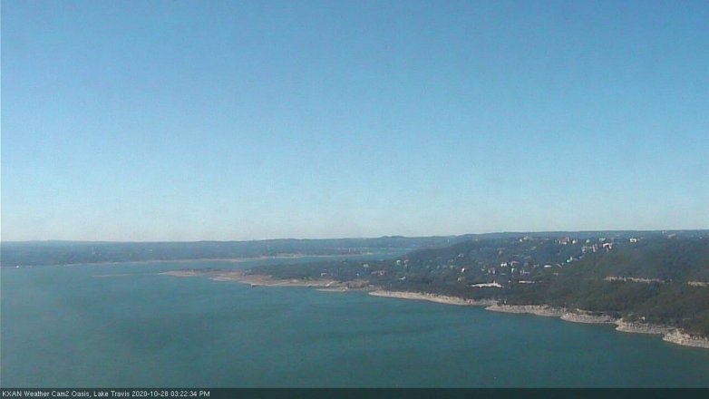 Lake Travis webcam, October 28, 2020 3:25 PM CT
