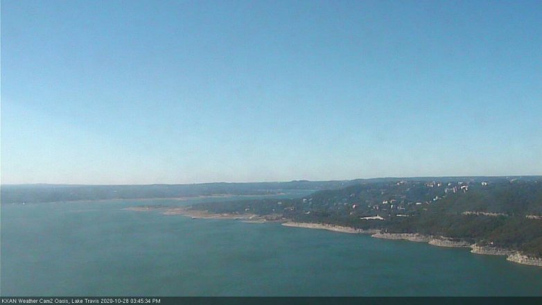 Lake Travis webcam, October 28, 2020 3:45 PM CT