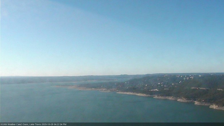 Lake Travis webcam, October 28, 2020 4:25 PM CT
