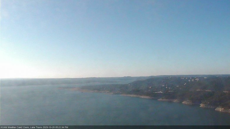 Lake Travis webcam, October 28, 2020 5:25 PM CT
