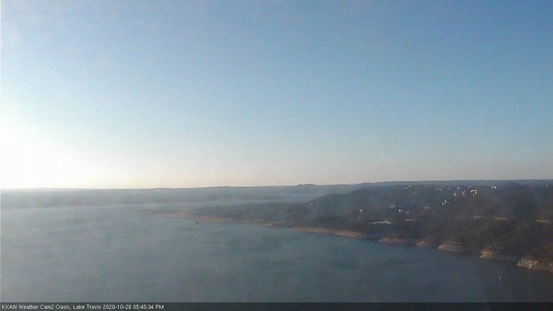 Lake Travis webcam, October 28, 2020 5:45 PM CT