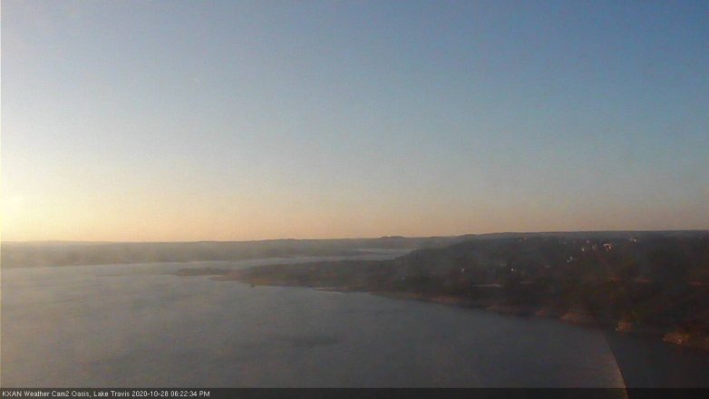 Lake Travis webcam, October 28, 2020 6:25 PM CT