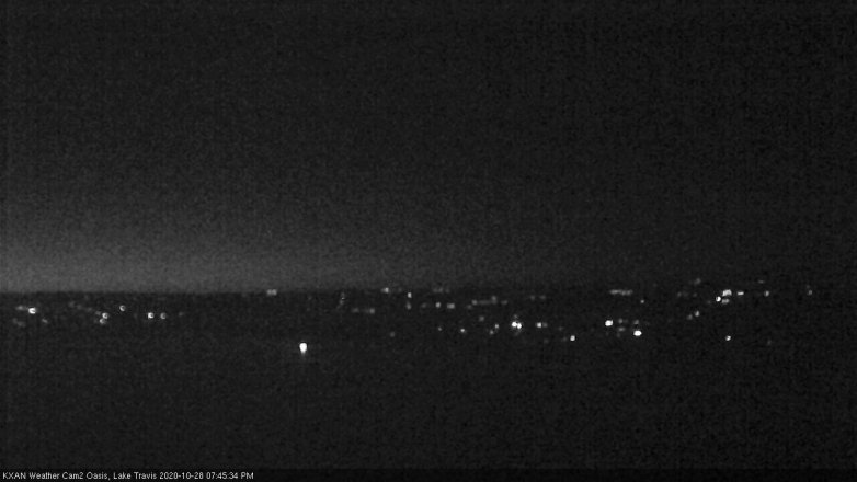 Lake Travis webcam, October 28, 2020 7:45 PM CT