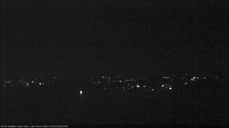 Lake Travis webcam, October 28, 2020 8:00 PM CT