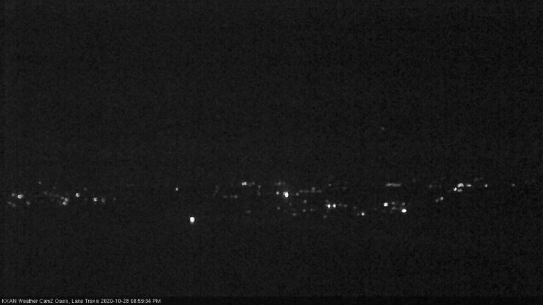 Lake Travis webcam, October 28, 2020 9:00 PM CT