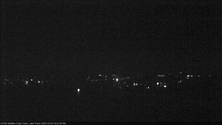 Lake Travis webcam, October 28, 2020 10:25 PM CT