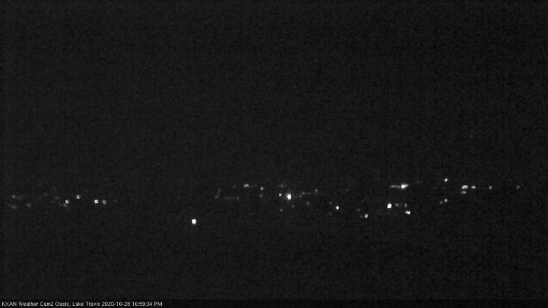 Lake Travis webcam, October 28, 2020 11:00 PM CT