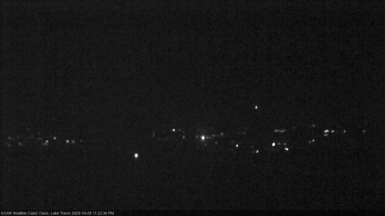 Lake Travis webcam, October 28, 2020 11:25 PM CT
