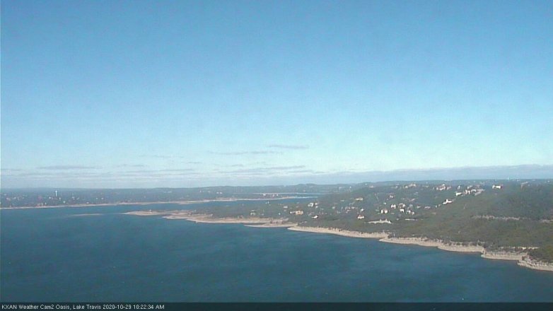Lake Travis webcam, October 29, 2020 10:25 AM CT