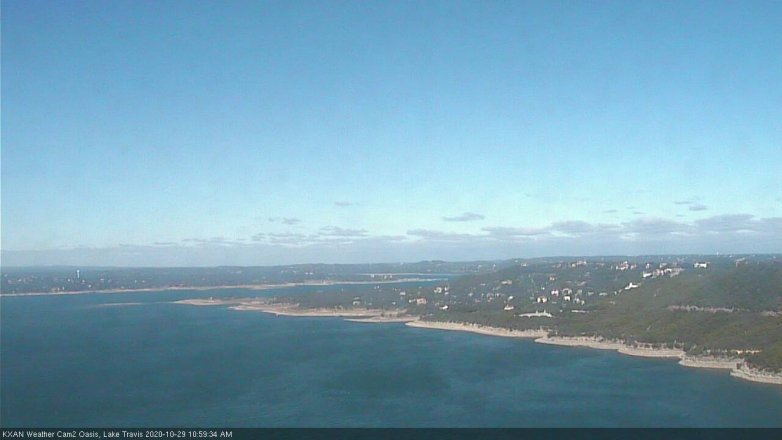 Lake Travis webcam, October 29, 2020 11:00 AM CT