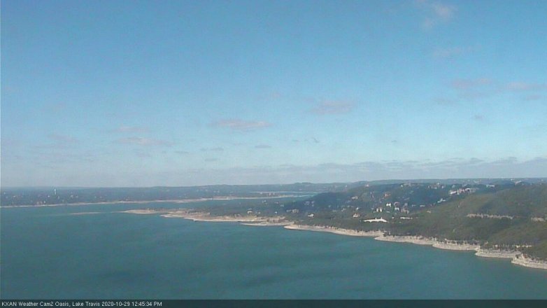Lake Travis webcam, October 29, 2020 12:45 PM CT