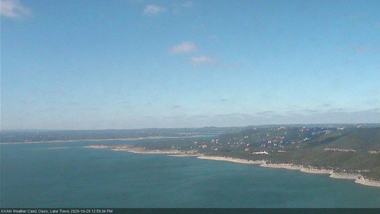 Lake Travis webcam, October 29, 2020 1:00 PM CT