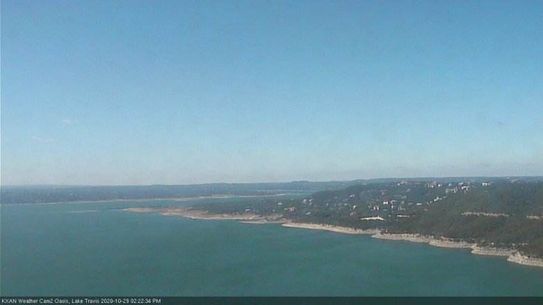 Lake Travis webcam, October 29, 2020 2:25 PM CT