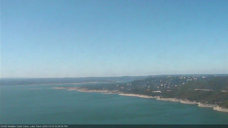 Lake Travis webcam, October 29, 2020 2:45 PM CT