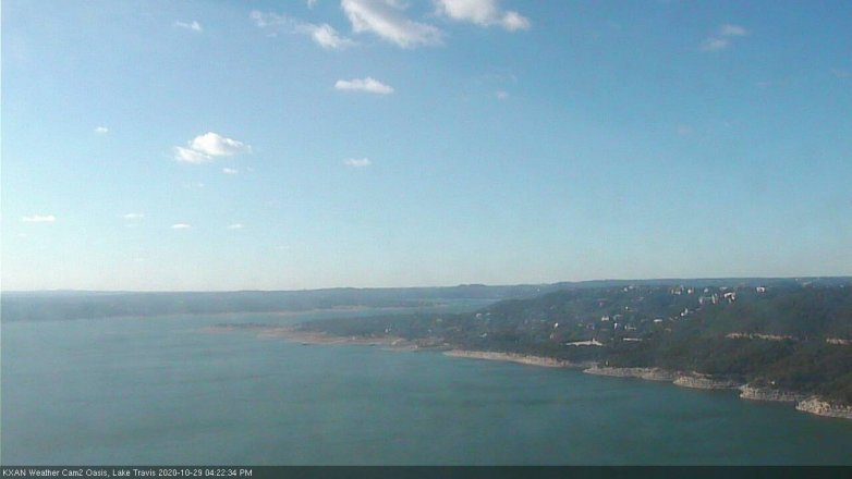 Lake Travis webcam, October 29, 2020 4:25 PM CT