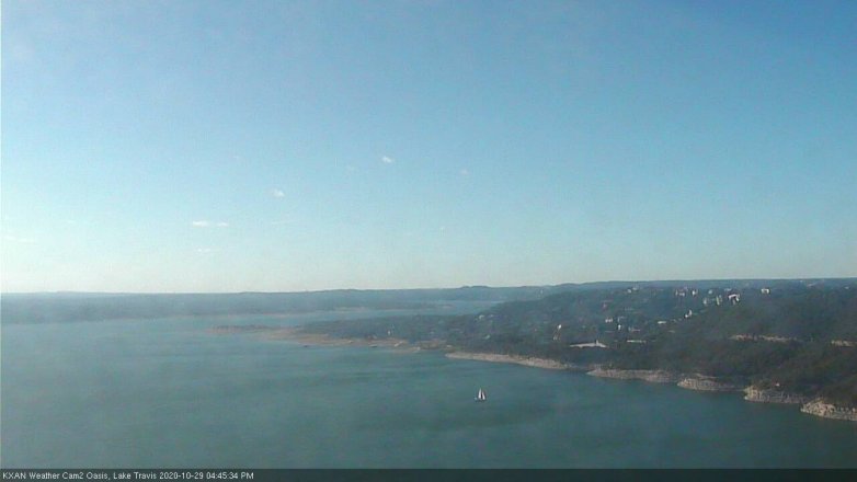 Lake Travis webcam, October 29, 2020 4:45 PM CT