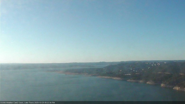 Lake Travis webcam, October 29, 2020 5:25 PM CT