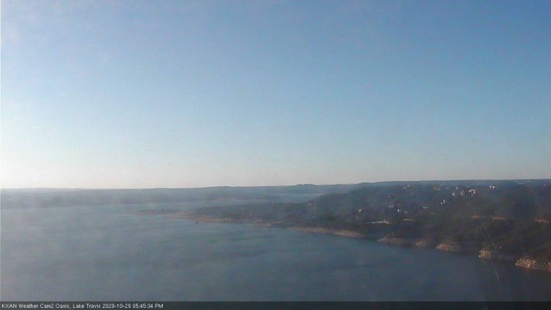 Lake Travis webcam, October 29, 2020 5:45 PM CT