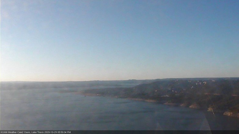 Lake Travis webcam, October 29, 2020 6:00 PM CT