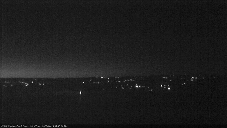 Lake Travis webcam, October 29, 2020 7:45 PM CT