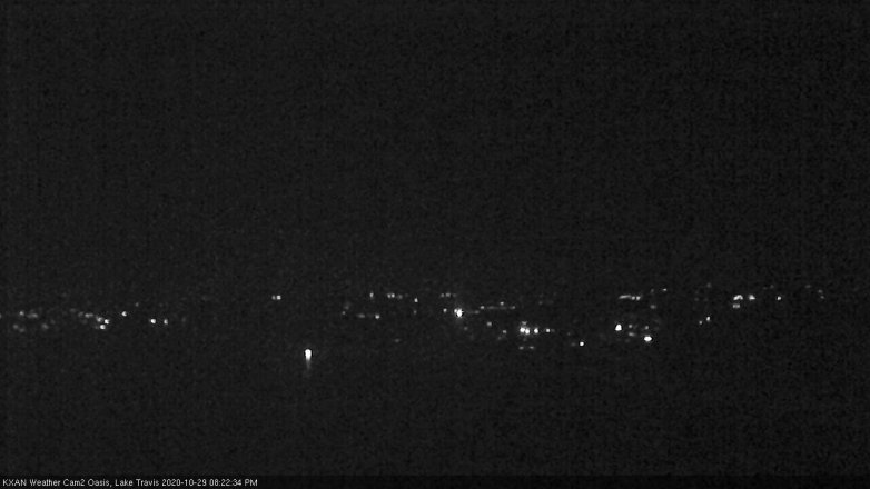 Lake Travis webcam, October 29, 2020 8:25 PM CT