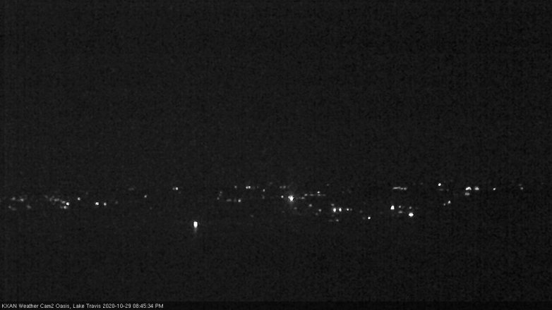 Lake Travis webcam, October 29, 2020 8:45 PM CT