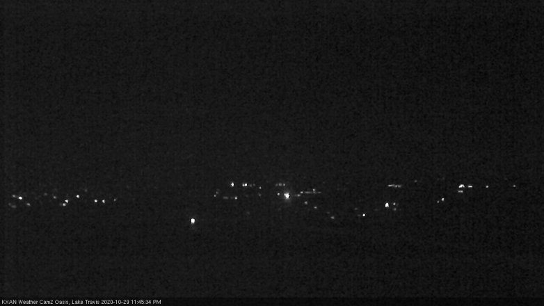 Lake Travis webcam, October 29, 2020 11:45 PM CT