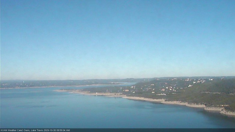 Lake Travis webcam, October 30, 2020 10:00 AM CT