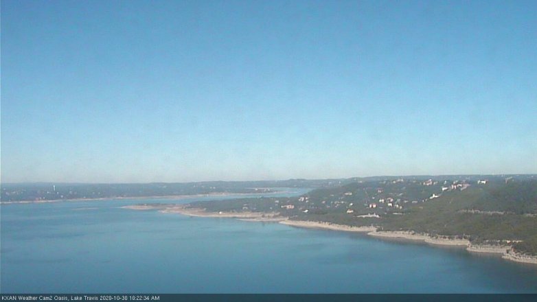 Lake Travis webcam, October 30, 2020 10:25 AM CT
