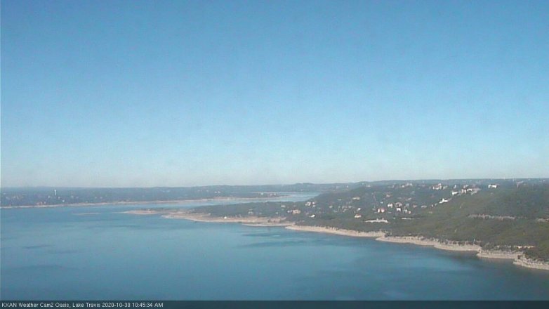 Lake Travis webcam, October 30, 2020 10:45 AM CT