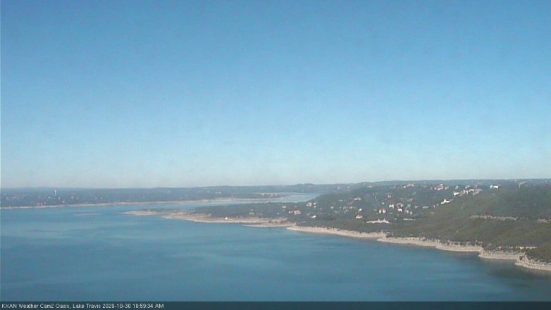 Lake Travis webcam, October 30, 2020 11:00 AM CT