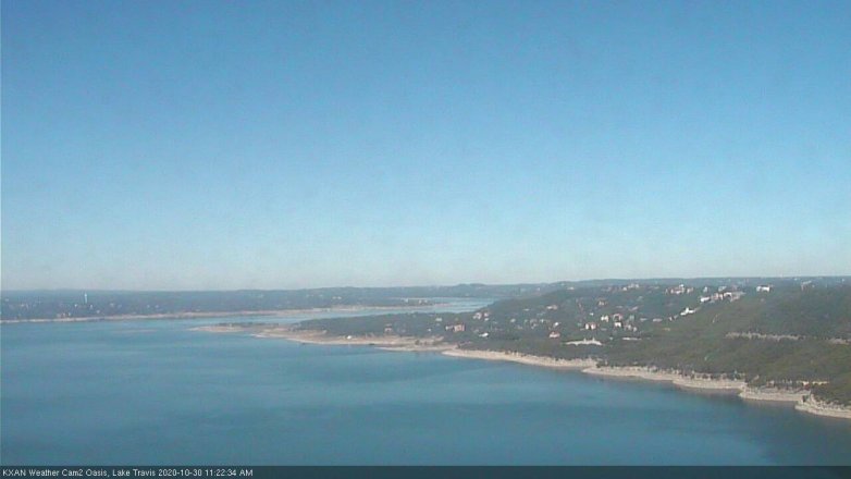 Lake Travis webcam, October 30, 2020 11:25 AM CT