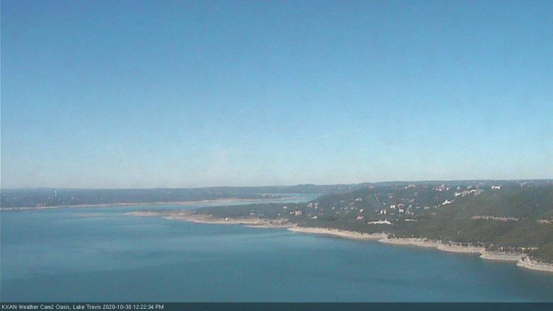 Lake Travis webcam, October 30, 2020 12:25 PM CT