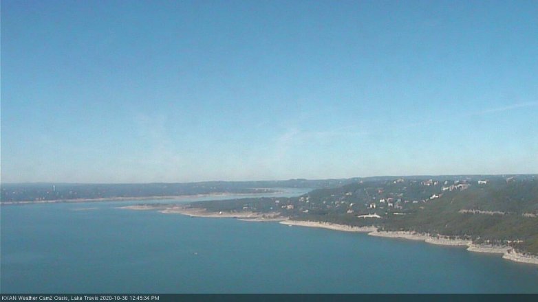 Lake Travis webcam, October 30, 2020 12:45 PM CT