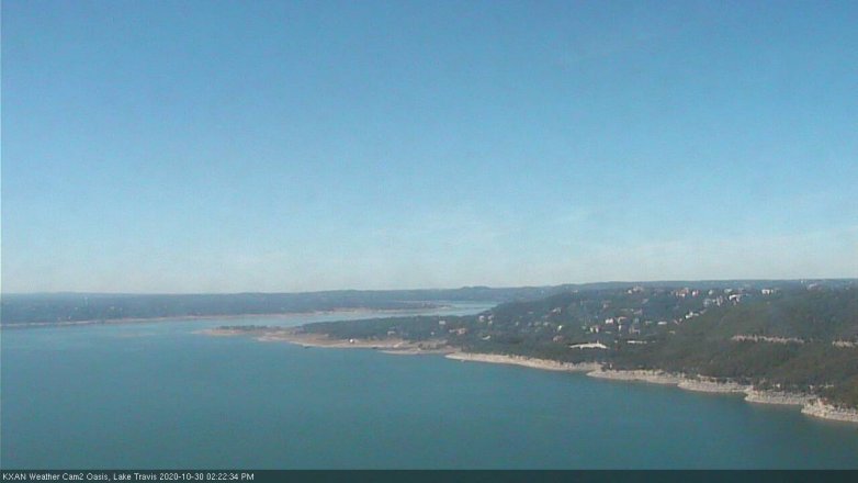 Lake Travis webcam, October 30, 2020 2:25 PM CT